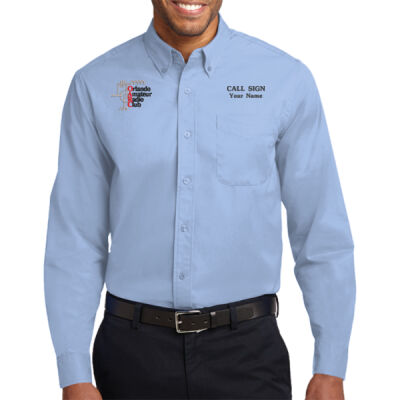 OARC Embroidered Logo - Long Sleeve Button Down Shirt with Pocket Thumbnail