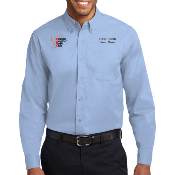 OARC Embroidered Logo - Long Sleeve Button Down Shirt with Pocket Thumbnail
