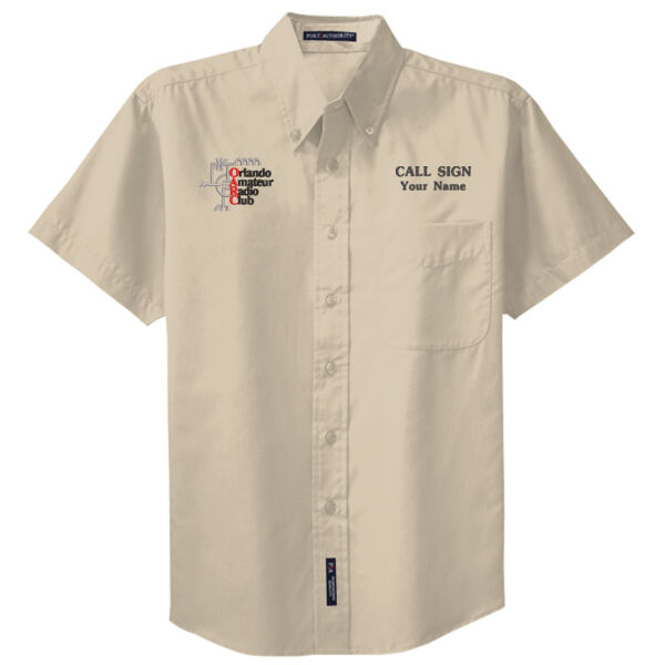 OARC Embroidered Logo - Short Sleeve Button Down Shirt with Pocket Thumbnail