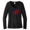 Women's Long Sleeve V Neck Tee Thumbnail
